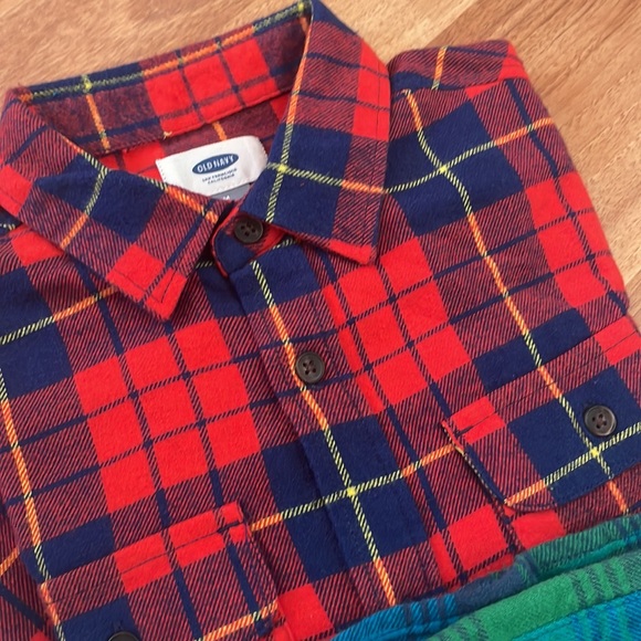 GAP & OLD NAVY dress up bundle fro boys,flannel cotton shirts and pants,sz.8!NWT - Picture 6 of 10